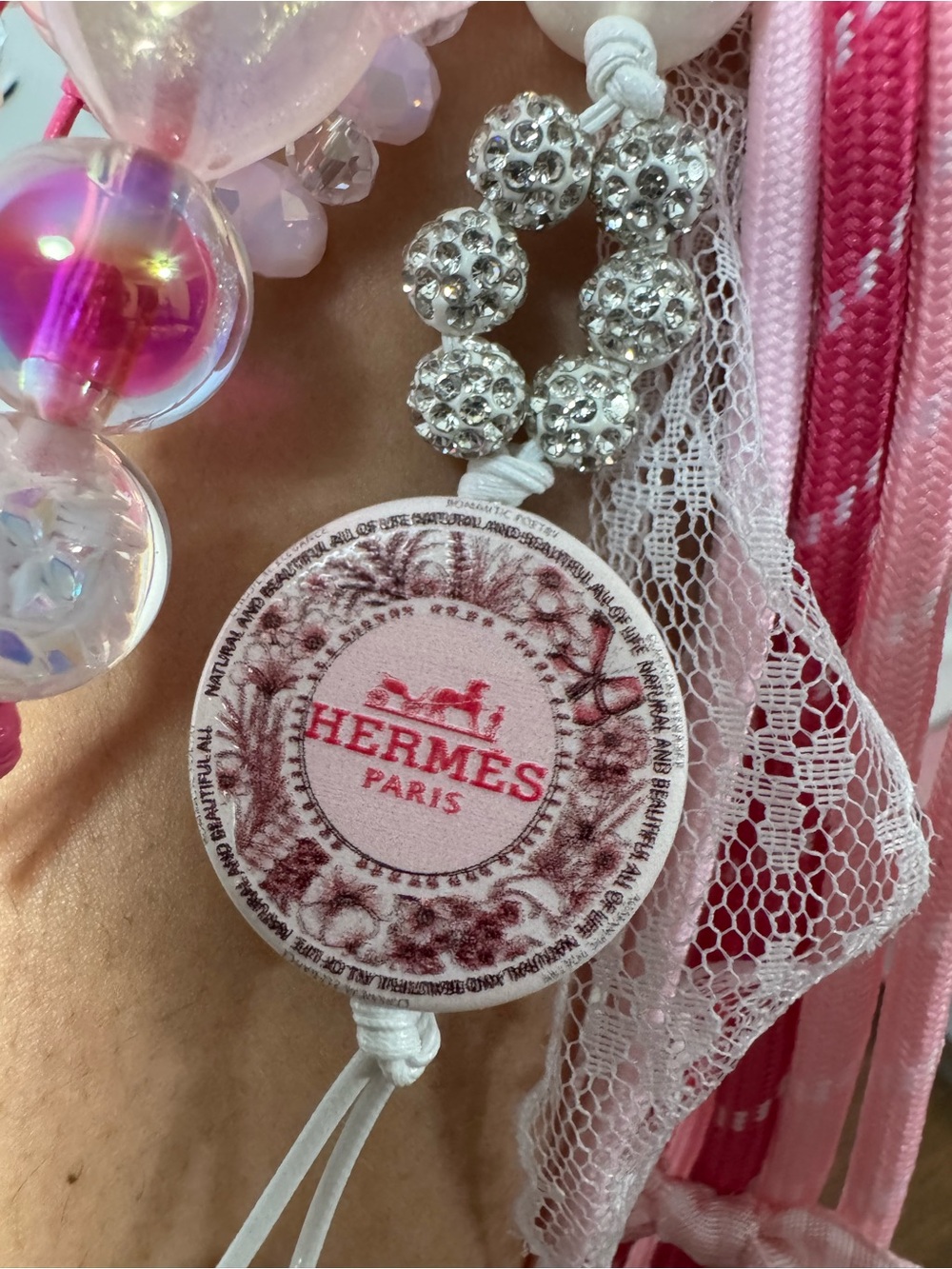 Pink Phone/Key/Bag Chain #P1128 - Picture 5 of 12